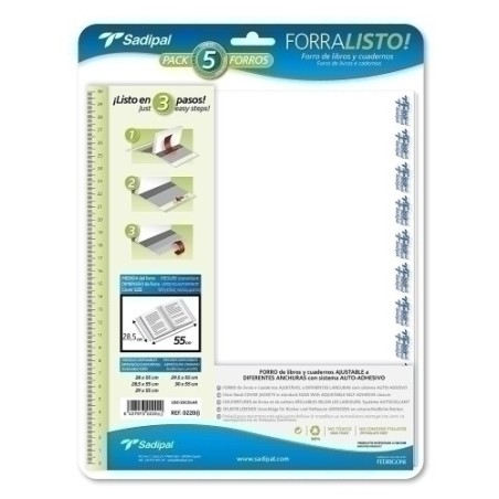 FORRO AJUST.SADIPAL 28 5x55 BLISTER 5 - Pack de 25 unidades