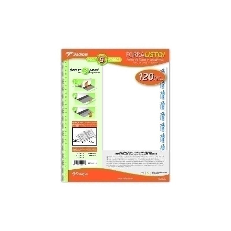 FORRO AJUST.SADIPAL 28 5x55 PVC B/5