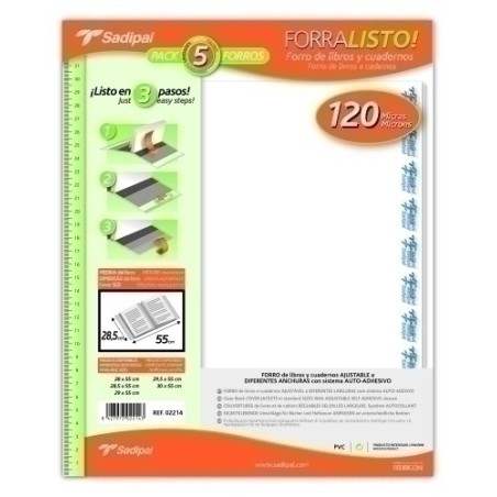 FORRO AJUST.SADIPAL 28 5x55 PVC B/5
