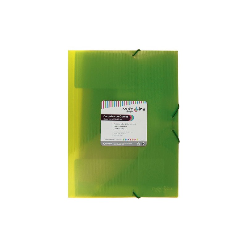 PACK 6 CARP. GRAFOPLAS F C/SOLAP+GOM VERDE