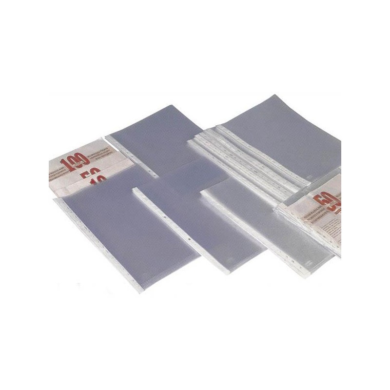 GRAFOPLAS FUNDAS MULTITALADRO 11 PP GALGA ESTNDAR A4 TRANSPARENTE BOLSA -10U-