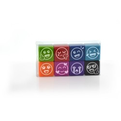 OFFICE BOX SELLOS DE MOTIVACIN VIVES 2 5X2 5CM COLORES SURTIDOS PACK 8 UD - Color no elegible