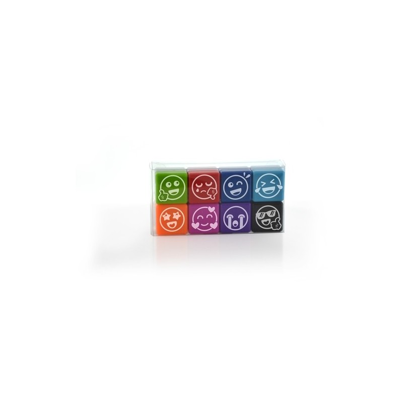 OFFICE BOX SELLOS DE MOTIVACIN VIVES 2 5X2 5CM COLORES SURTIDOS PACK 8 UD - Color no elegible