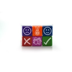 OFFICE BOX SELLOS DE MOTIVACIN ICONS 2 5X2 5CM COLORES SURTIDOS PACK 6 UD - Color no elegible