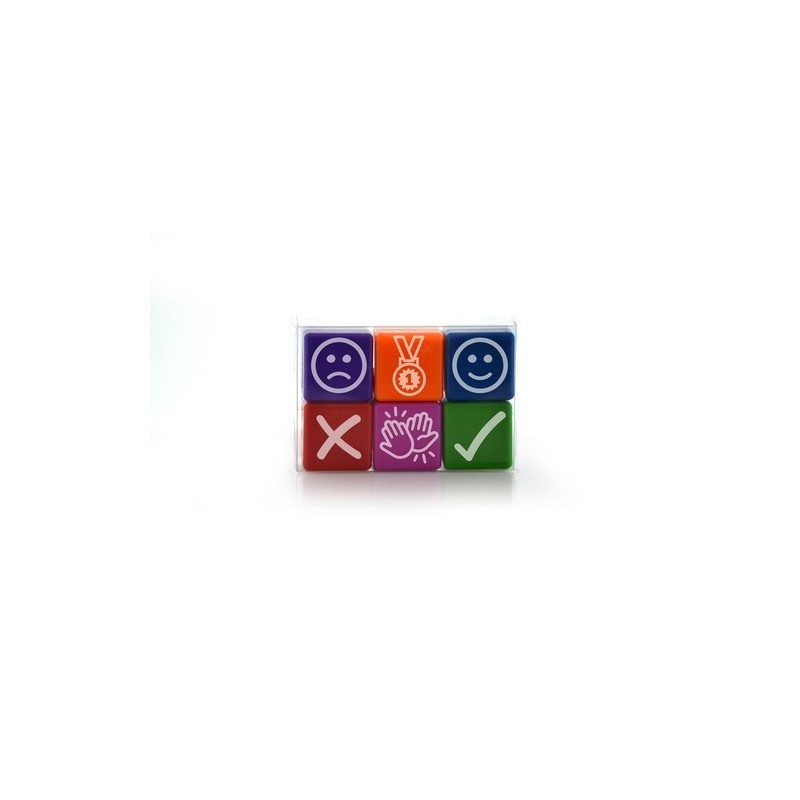 OFFICE BOX SELLOS DE MOTIVACIN ICONS 2 5X2 5CM COLORES SURTIDOS PACK 6 UD - Color no elegible