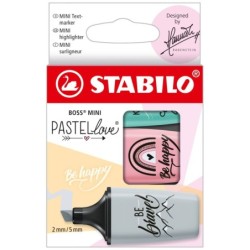 BOSS MINI Pastellove Edition 2.0 marcador 3 pieza(s) Gris  Rosa  Turquesa