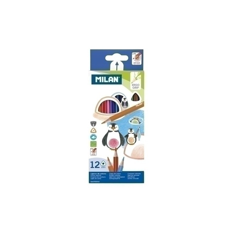 LAPICES COLOR MILAN ERGO GRIP Est. 12