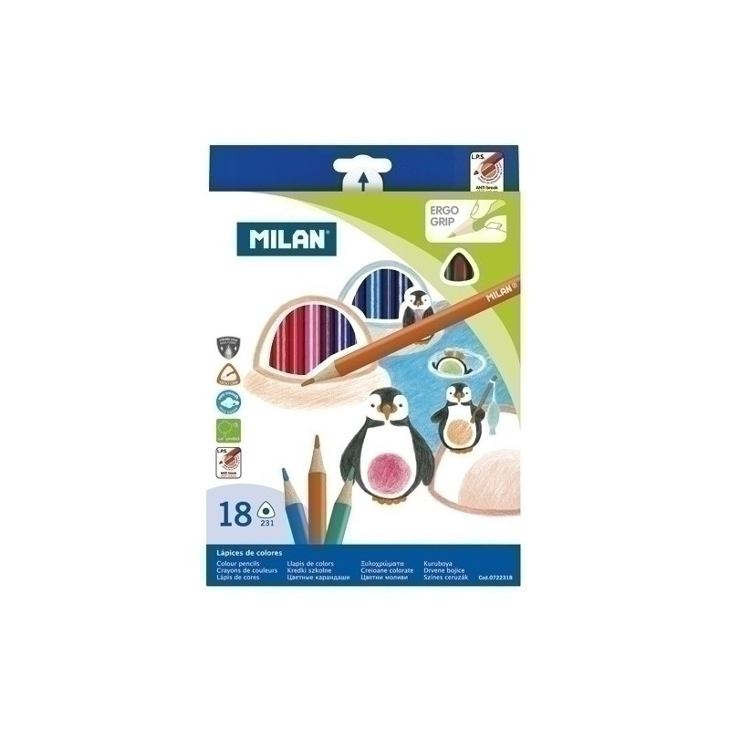 LAPICES COLOR MILAN ERGO GRIP Est. 18