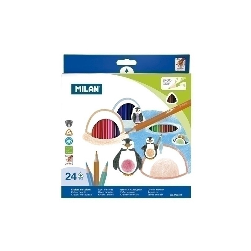 LAPICES COLOR MILAN ERGO GRIP Est. 24