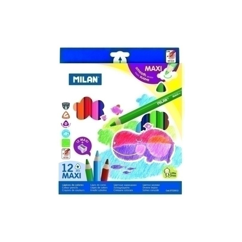 LAPICES COLOR MILAN MAXI TRIANGULAR 12