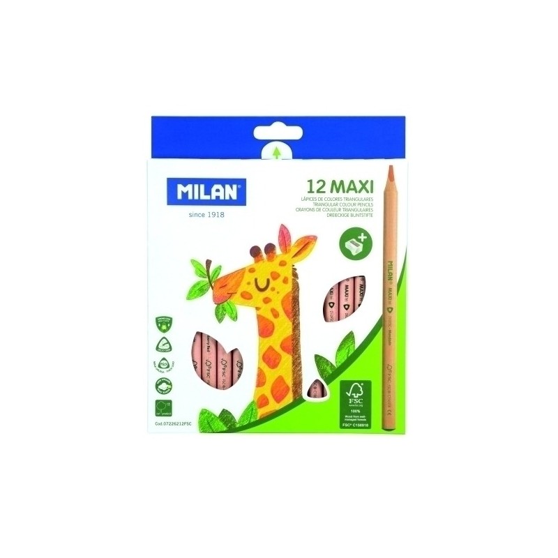 LAPICES COLOR MILAN MAXI HEXAGONAL Es.12
