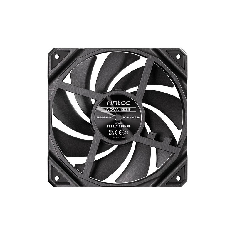 Nova Carcasa del ordenador Ventilador 12 cm Negro 1 pieza(s)