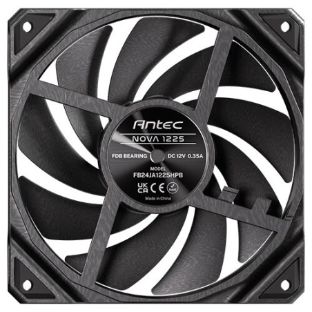 Nova Carcasa del ordenador Ventilador 12 cm Negro 1 pieza(s)
