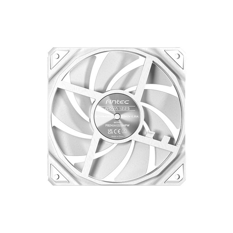Nova Carcasa del ordenador Ventilador 12 cm Blanco 1 pieza(s)