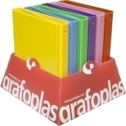 CARPETA GRAFOP.PVC ESC.F 4 AN.25 COLORS