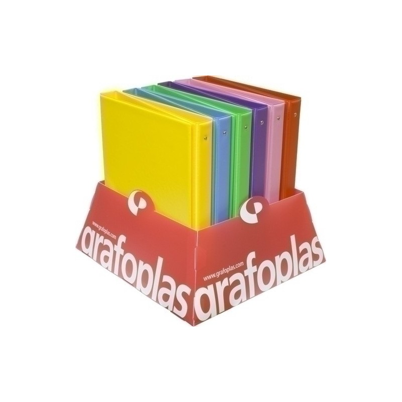 CARPETA GRAFOP.PVC ESC.F 4 AN.25 COLORS