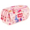 MILAN PORTATODO 4 CREMALLERAS CON SOLAPA SERIE ESPECIAL FLOWICORN