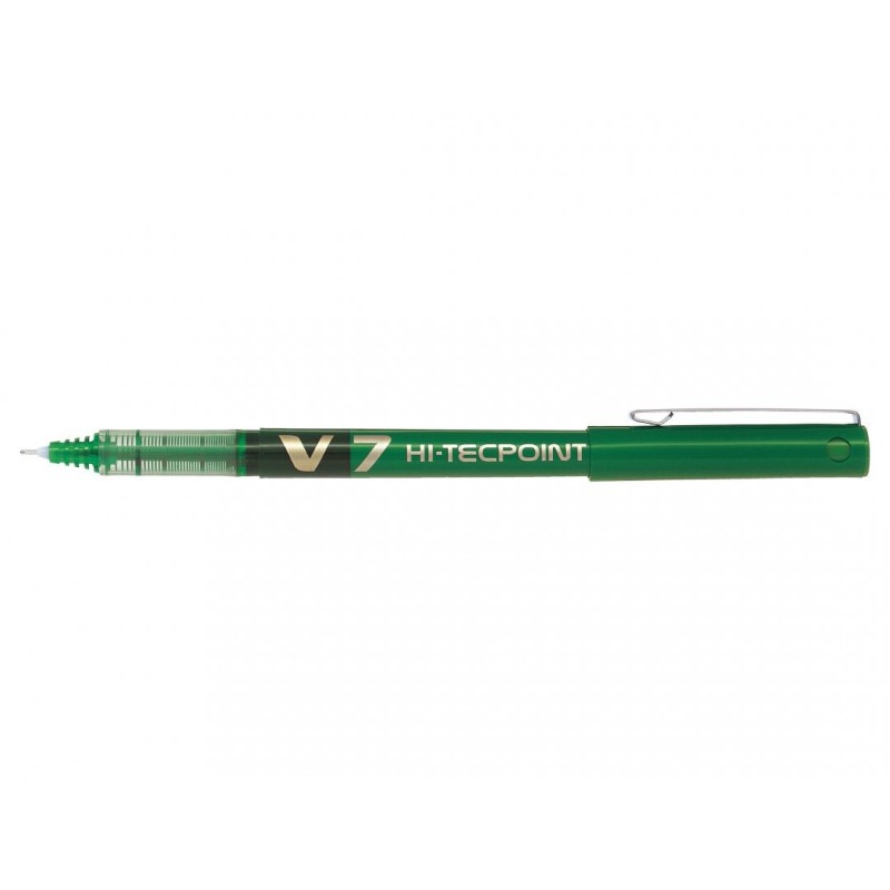 Hi-Tecpoint V7 Bolgrafo cilndrico Verde