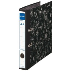 DOHE ARCHIVADOR ARCHINOVO CARTN RGIDO PALANCA FOLIO LOMO ESTRECHO CON RADO NEGRO JASPEADO