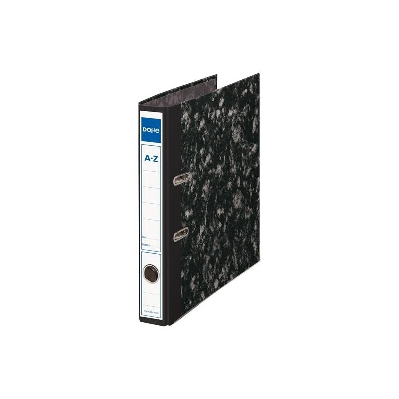 DOHE ARCHIVADOR ARCHINOVO CARTN RGIDO PALANCA FOLIO LOMO ESTRECHO CON RADO NEGRO JASPEADO
