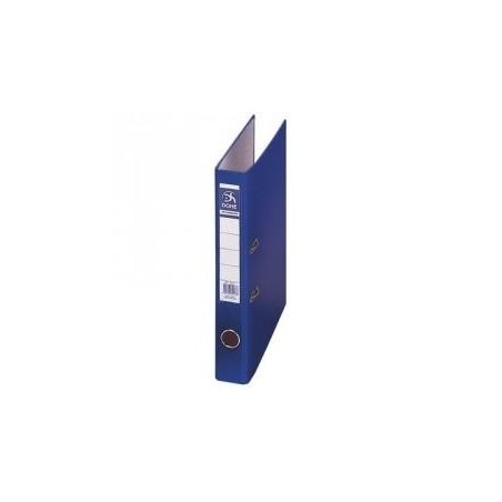 DOHE ARCHIVADOR CARTN RIGIDO FORRADO PP PALANCA FOLIO LOMO ESTRECHO RADO AZUL