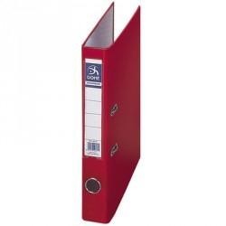 DOHE ARCHIVADOR CARTN RIGIDO FORRADO PP PALANCA FOLIO LOMO ESTRECHO RADO ROJO -12U-